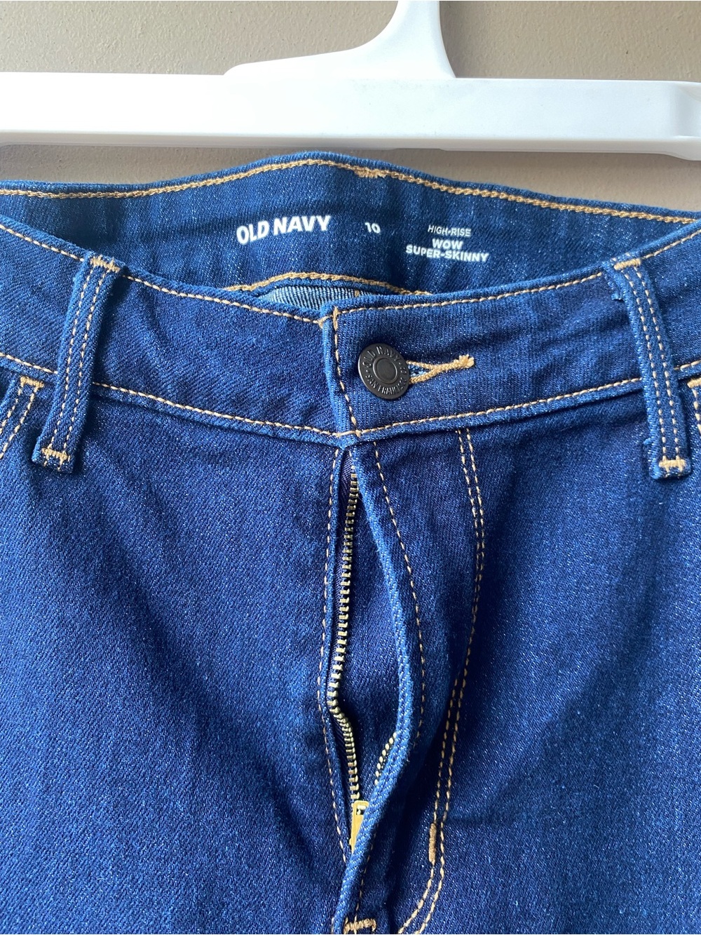 Old Navy Men's Super-Skinny Jeans in Dark Blue Denim